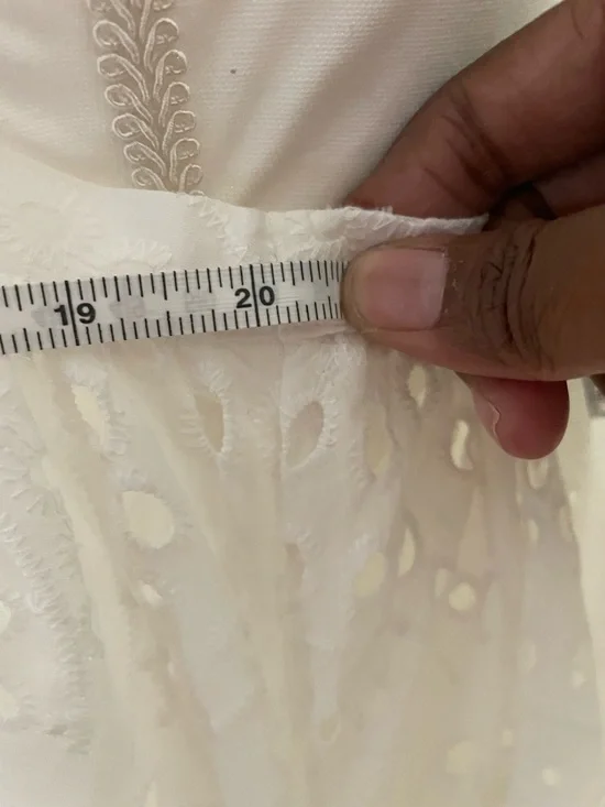 NWOT-LUCENA BRODERIE
ANGLAISE DRESS IN
WHITE- - Picture 12 of 13